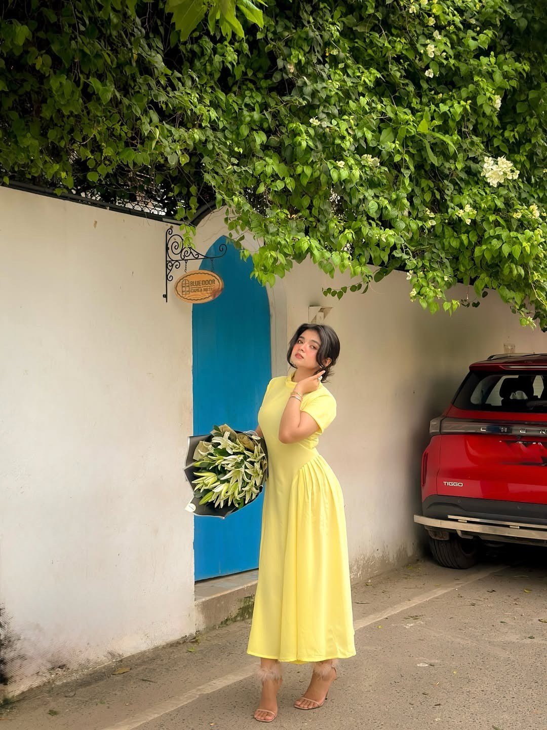 Solara Lemon Yellow Dress