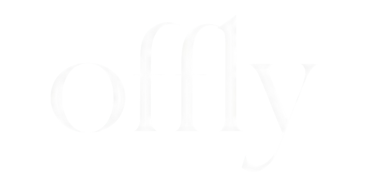 White serif typography logo on a solid black background.
