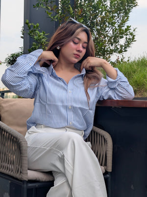 Classic blue Stripe Shirt