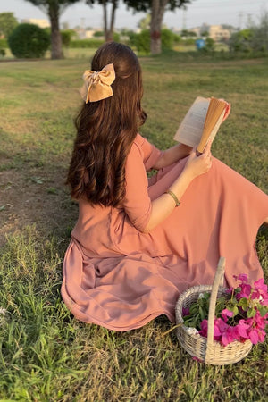 Rosette Wrap Maxi Dress
