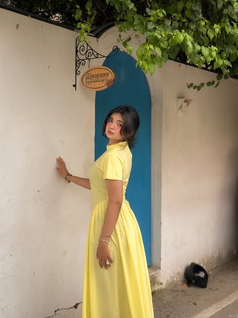 Solara Lemon Yellow Dress