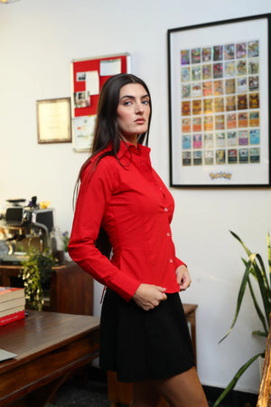 Scarlett Women's Red Fitted Shirt