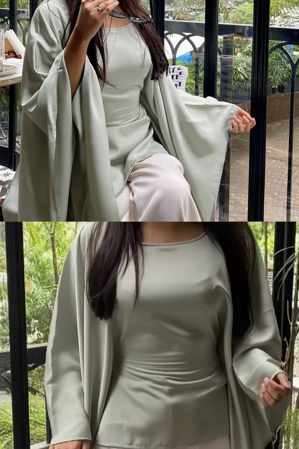 Saga Green Butterfly Top