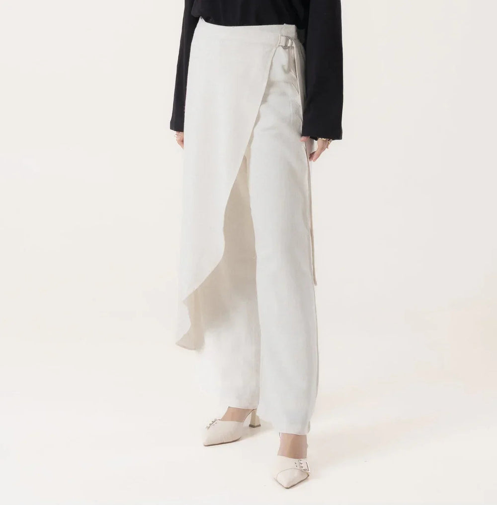 White Wrap Pant