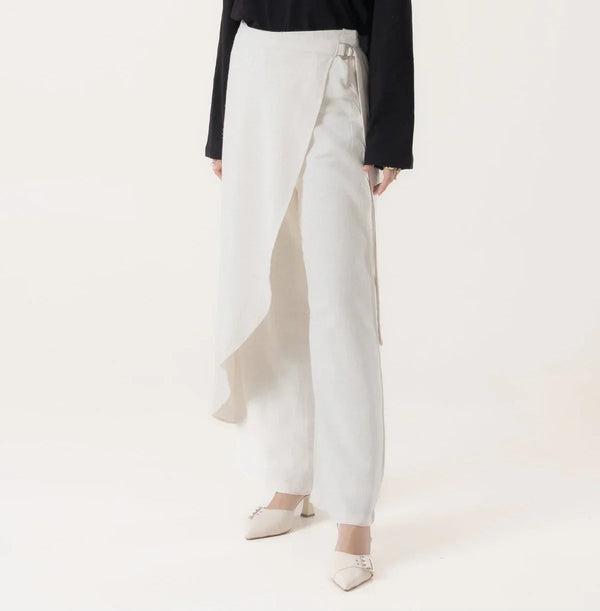 White Wrap Pant